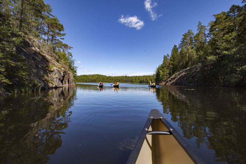 Sortie en canoë au parc national de Nuuksio, Finlande - Clo & Clem - www.cloetclem.fr