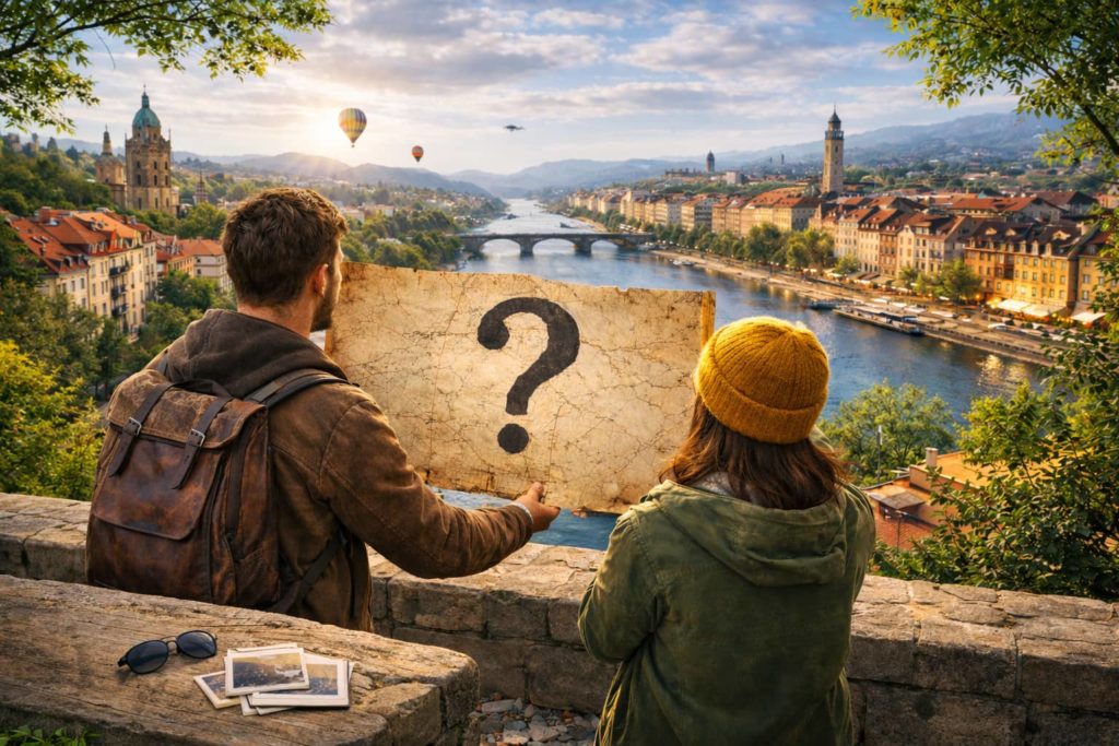 Visuel Voyage Mystère - Généré avec l'IA